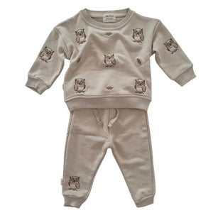 OWL embroidered tracksuit | milk&black