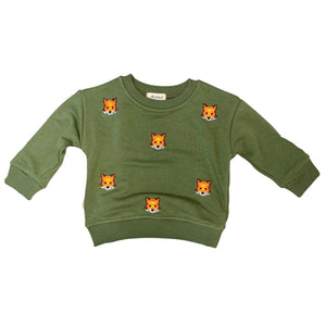 FOX green embroidered tracksuit | milk&black