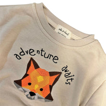 Load image into Gallery viewer, FOX ADVENTURE embroidered tracksuit | milk&amp;black