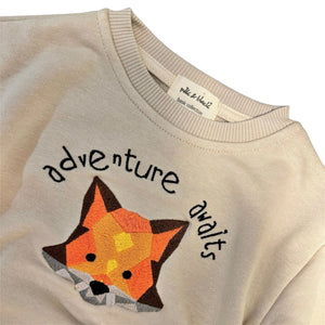FOX ADVENTURE embroidered tracksuit | milk&black