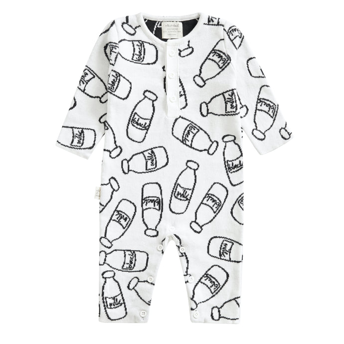 MILKANDBLACK knitted %100 cotton romper