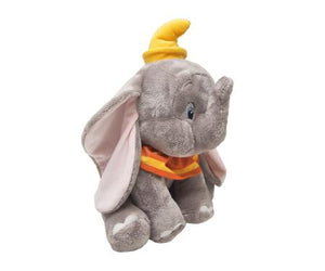 The super cute and cuddly Disney Baby Dumbo Soft Toy is a must for fans of Disney's most famous elephant.  The fun and lovable Dumbo Soft Toy is perfect for nap time, story time and snuggle time and also makes the perfect companion for little ones to recreate their favourite Dumbo adventures with! This adorable soft toy with his distinctively large ears, and unmistakable yellow and orange circus ruffle and hat makes the perfect playtime companion